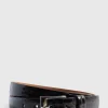 Alligator Belt With Silver Buckle
