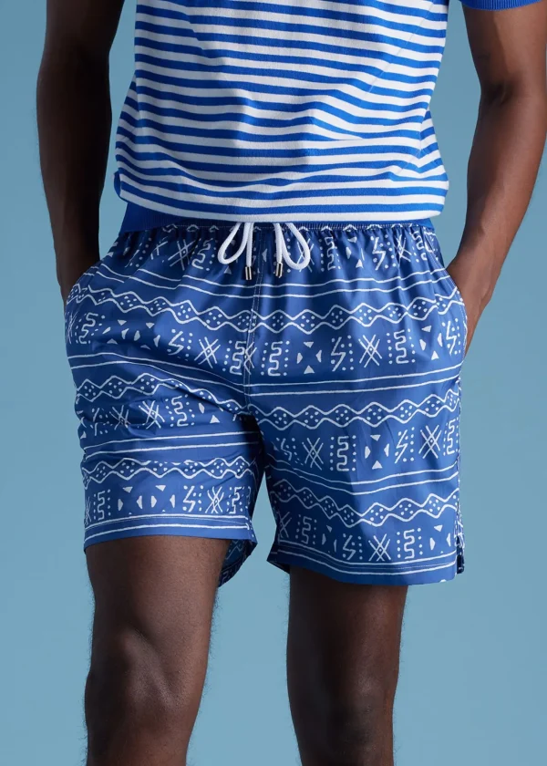 Batik Print Swim Trunk