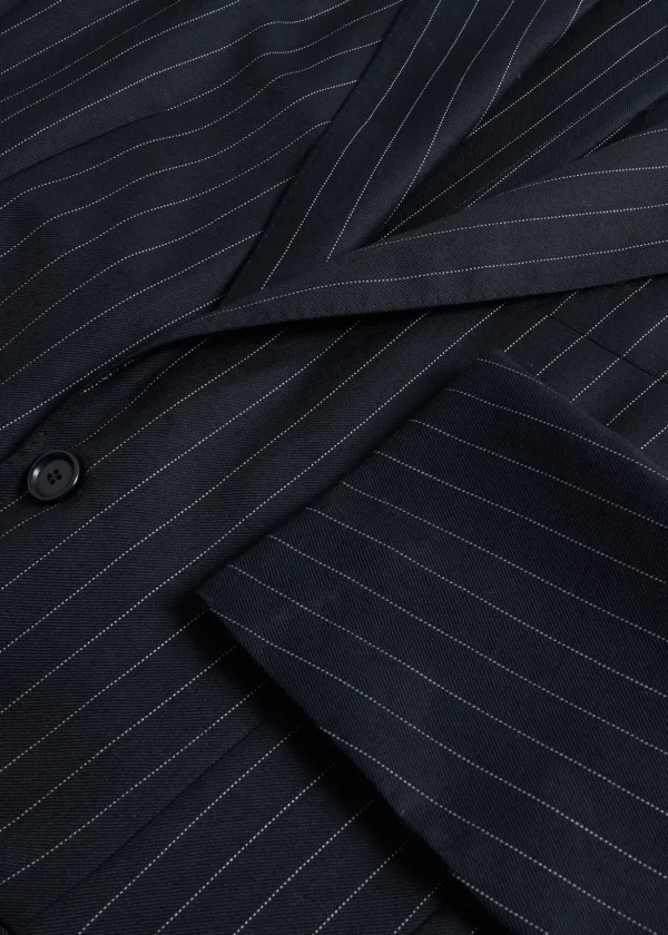 Bead Stripe Wool Suit