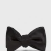 Black Formal Satin Bow Tie