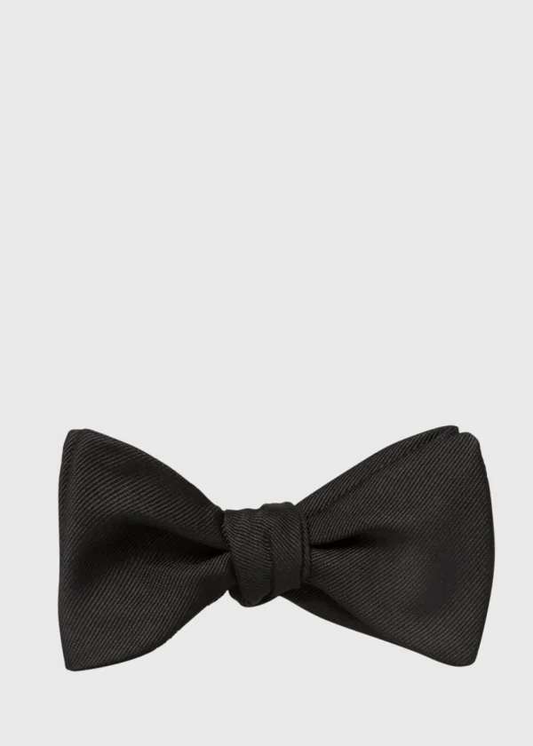 Black Grosgrain Bow Tie