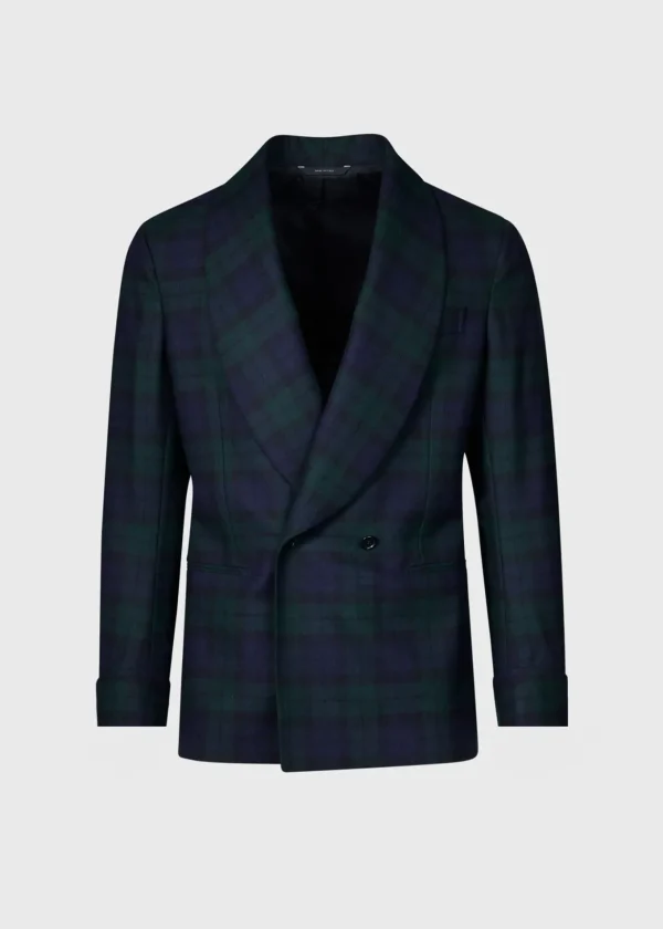Black Watch Shawl Collar Suit