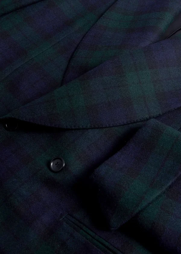 Black Watch Shawl Collar Suit