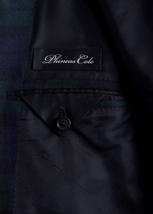 Black Watch Shawl Collar Suit