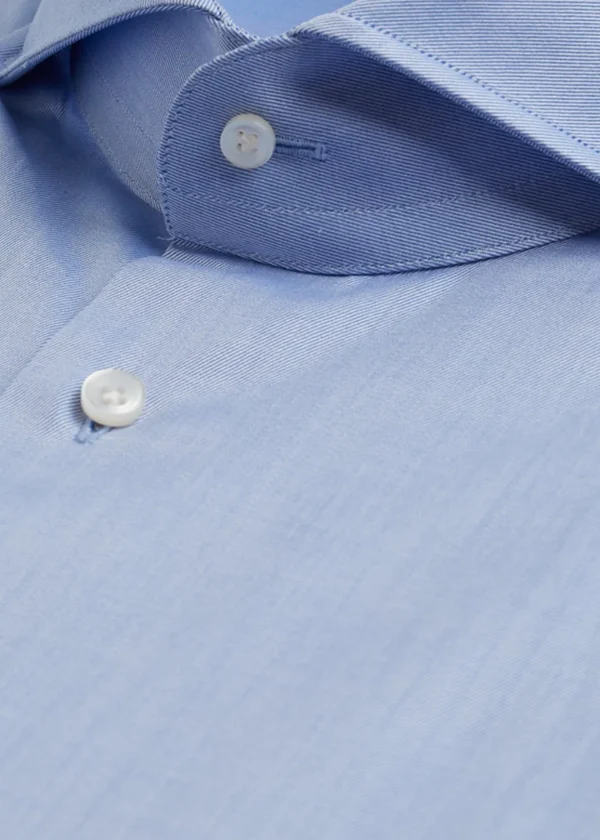 Blue Twill Dress Shirt