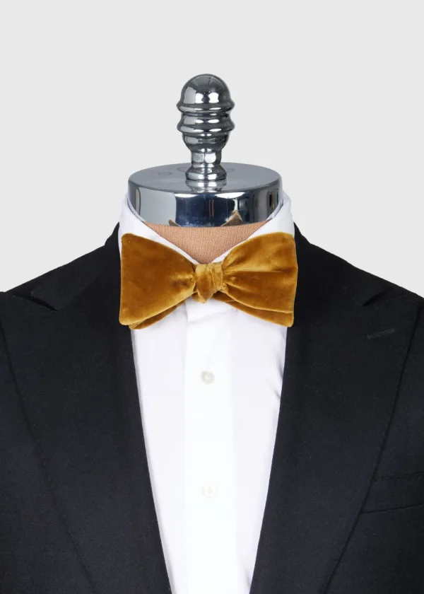Blunt Edge Cotton Velvet Bow