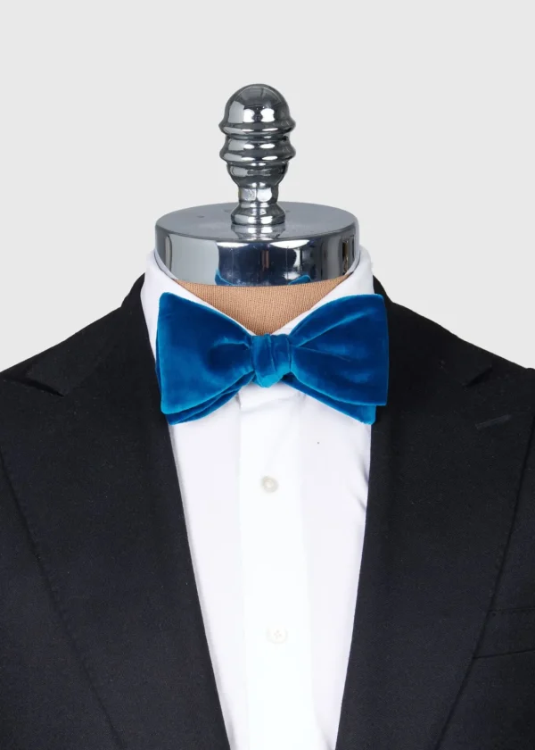 Blunt Edge Cotton Velvet Bow
