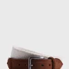 Braided Suede Trim Belt