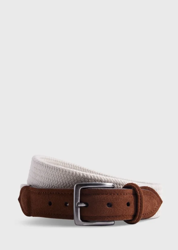 Braided Suede Trim Belt