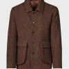 Brown Tweed Chore Coat