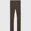 Brushed Cotton Plain Front Newton Pant