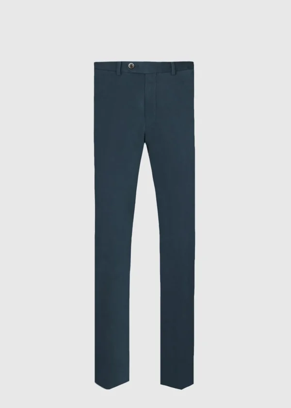Brushed Cotton Plain Front Newton Pant