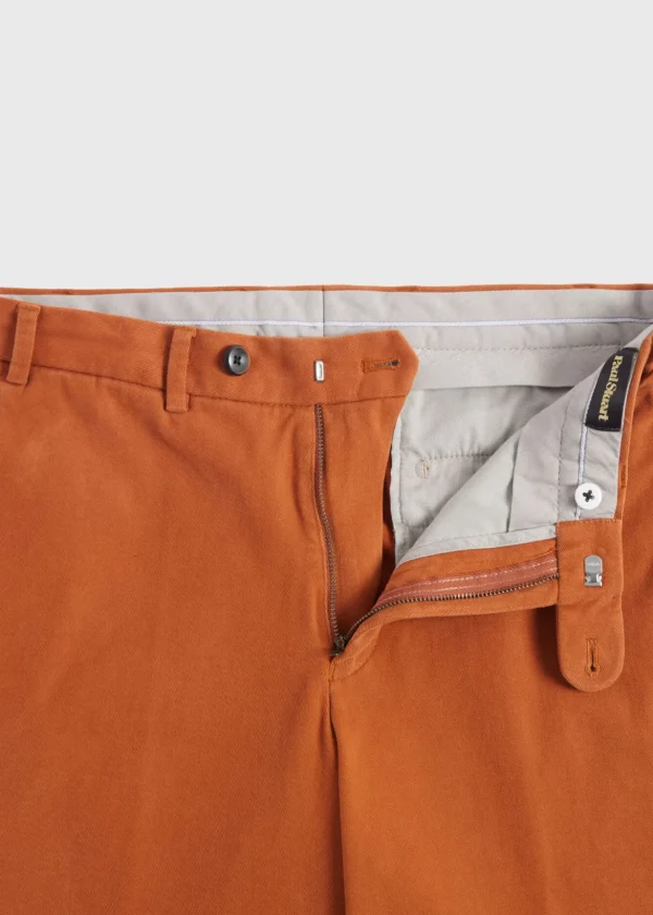 Brushed Cotton Plain Front Newton Pant