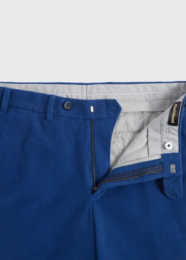Brushed Cotton Plain Front Newton Pant