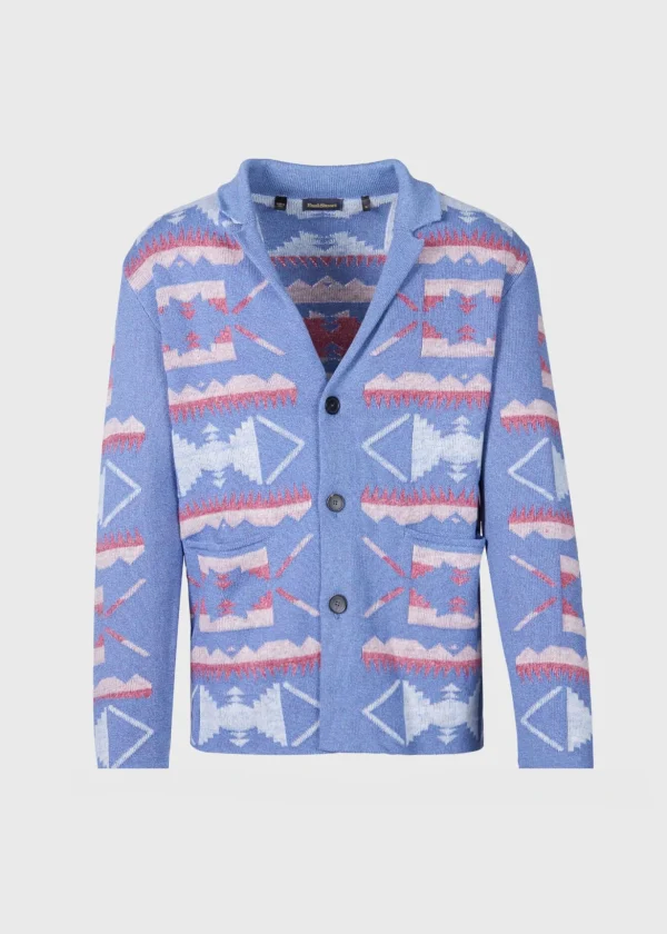 Button Front Knit Blazer