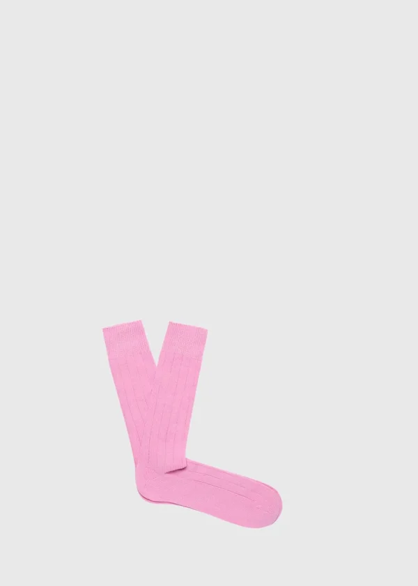 Cashmere Blend Ribbed Sock