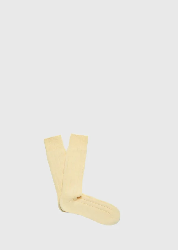 Cashmere Blend Ribbed Sock