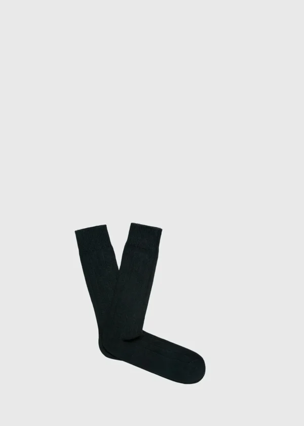 Cashmere Blend Ribbed Sock