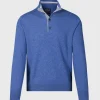 Cashmere Button Mock Sweater