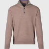 Cashmere Button Mock Sweater