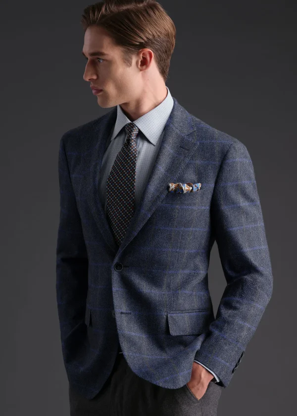 Cashmere Herringbone Jacket