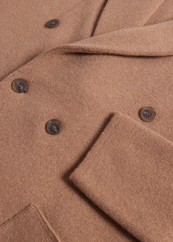 Cashmere Knitted Double Breasted Blazer