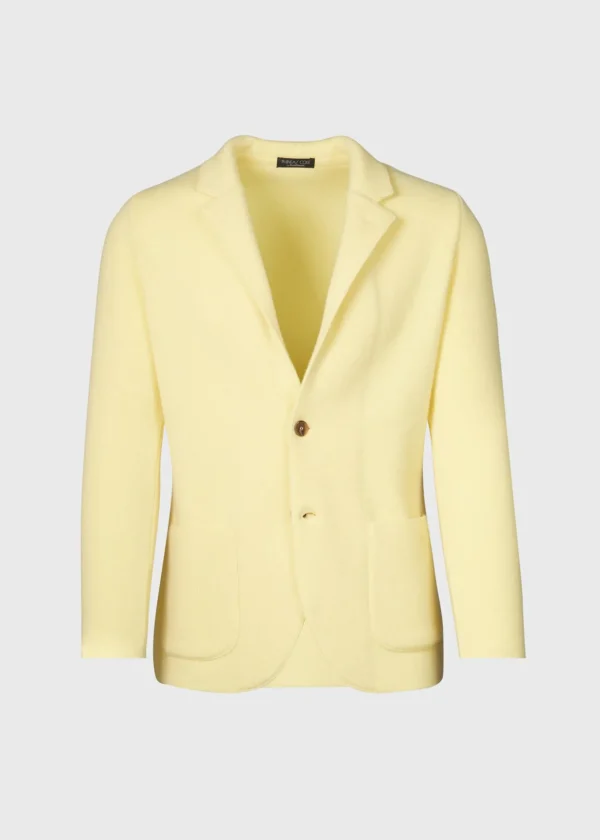 Cashmere Knitted Single Breasted Blazer