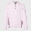 Cashmere Long Sleeve Polo