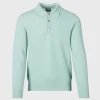 Cashmere Long Sleeve Polo