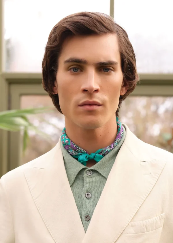 Cashmere Long Sleeve Polo