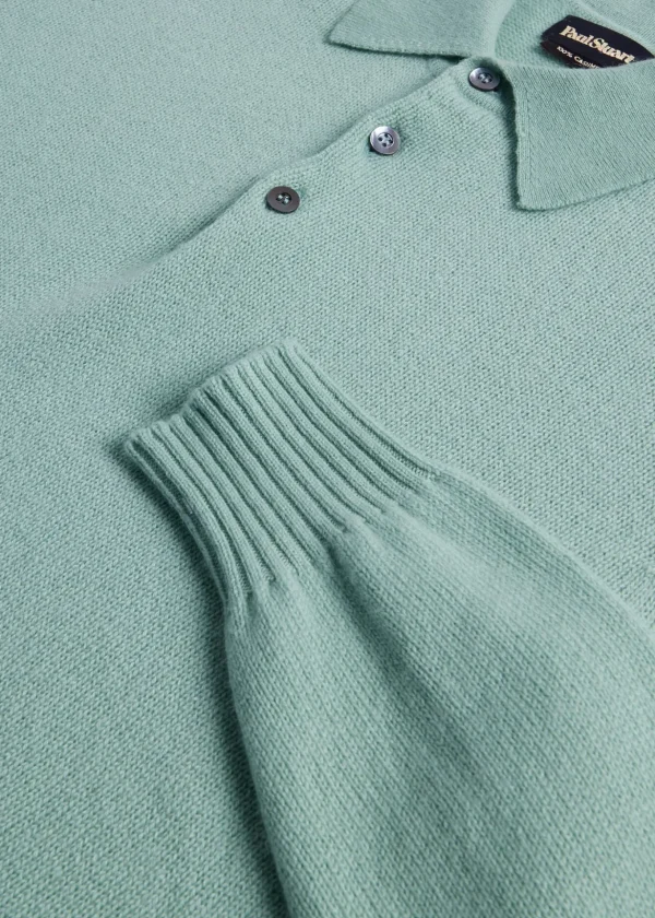 Cashmere Long Sleeve Polo