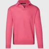 Cashmere One Button Polo