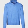 Cashmere One Button Polo