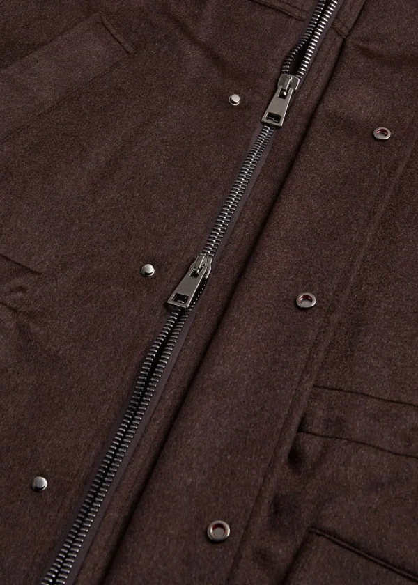 Cashmere Parka With Hood