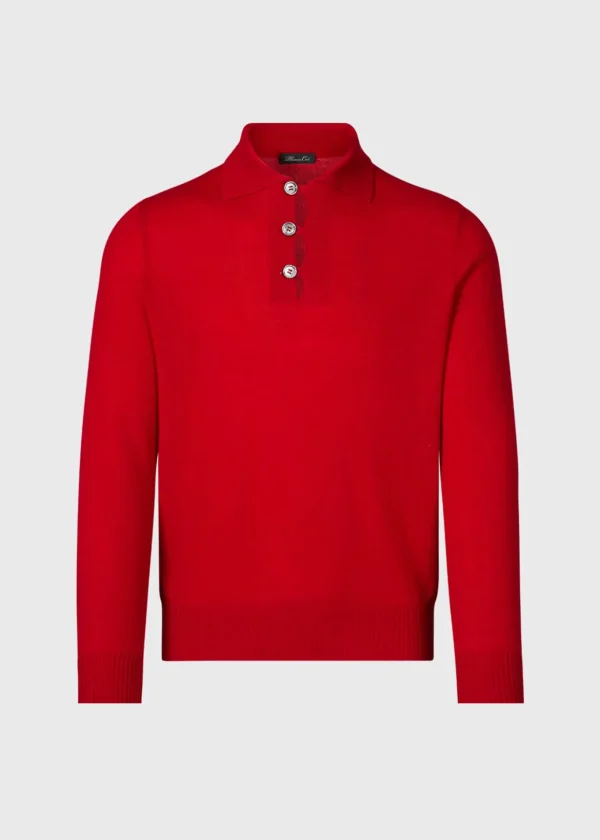 Cashmere Polo Sweater