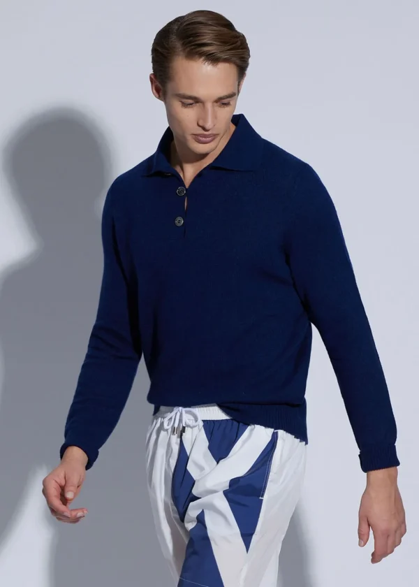 Cashmere Polo Sweater