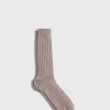 Cashmere Ribbed Sock