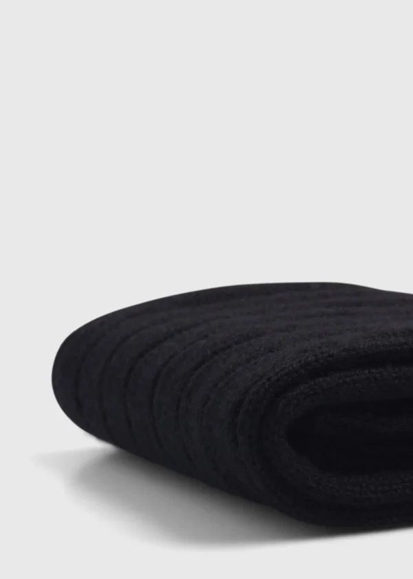 Cashmere Ribbed Sock