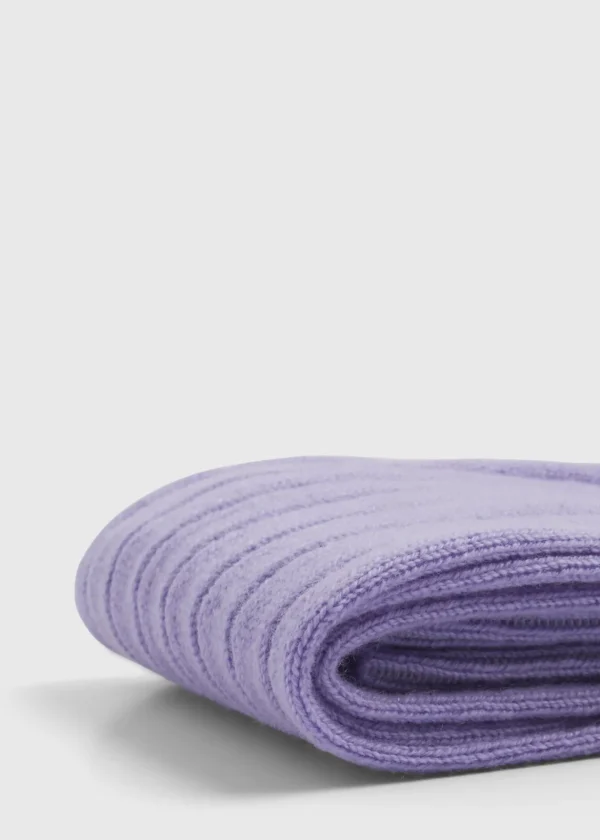 Cashmere Ribbed Sock
