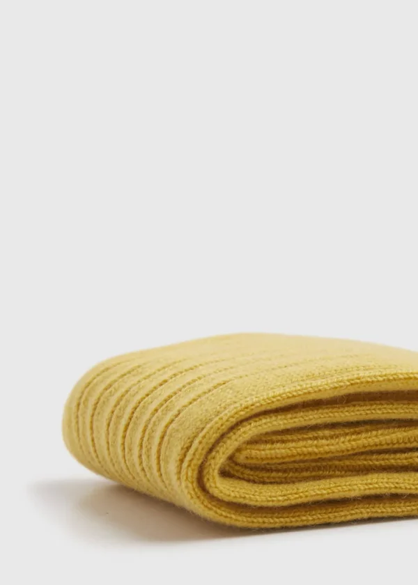 Cashmere Ribbed Sock
