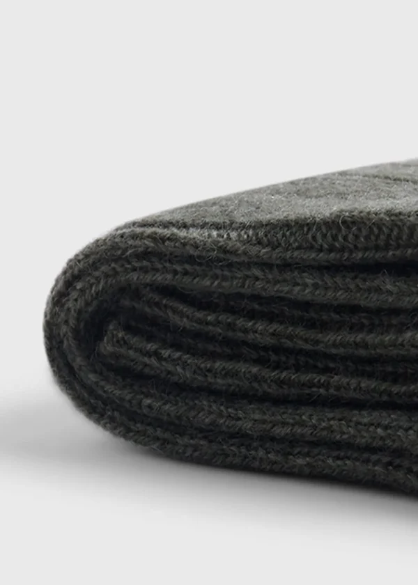 Cashmere Ribbed Sock