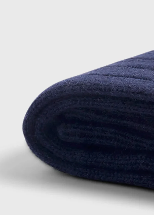 Cashmere Ribbed Sock