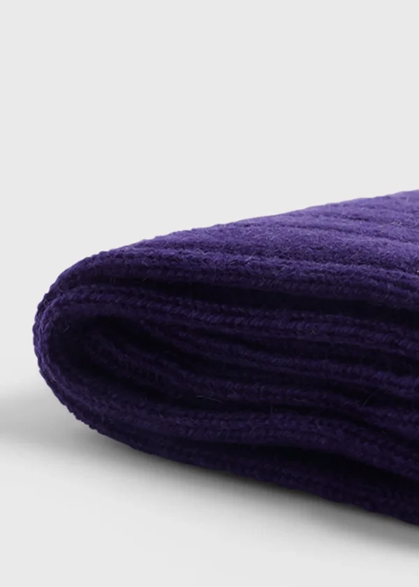 Cashmere Ribbed Sock
