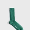 Cashmere Solid Ribbed Sock