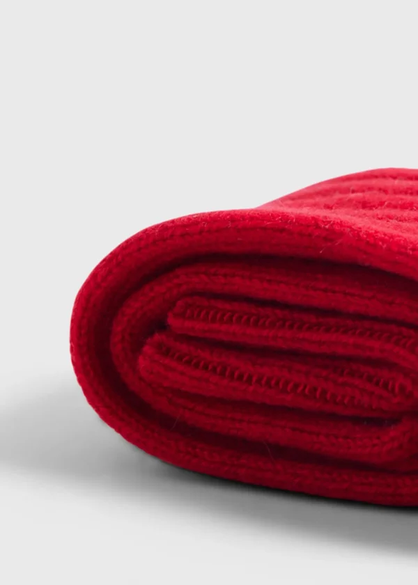 Cashmere Solid Ribbed Sock