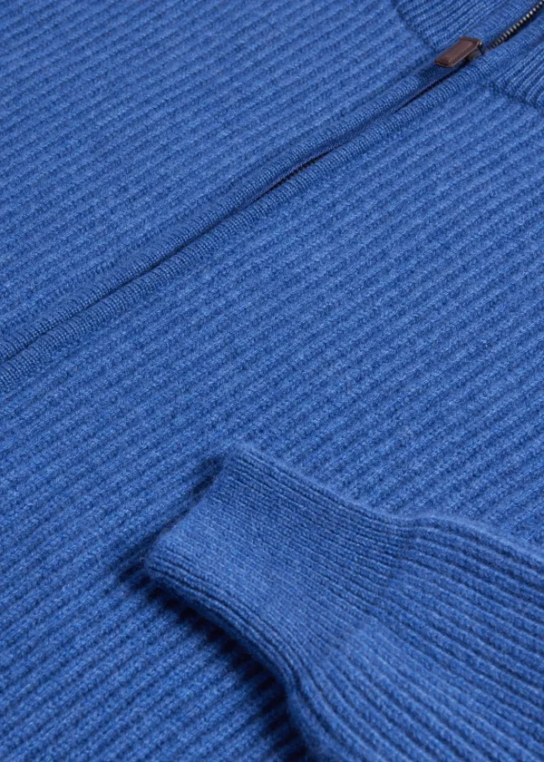 Cashmere Zip Cardigan