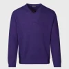 Classic Alpaca Links V-Neck Sweater