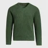 Classic Alpaca Links V-Neck Sweater