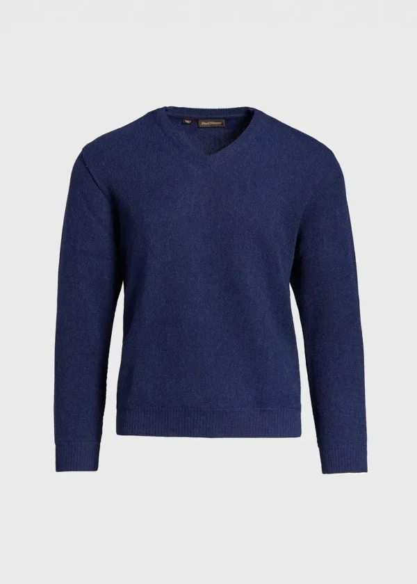 Classic Alpaca Links V-Neck Sweater