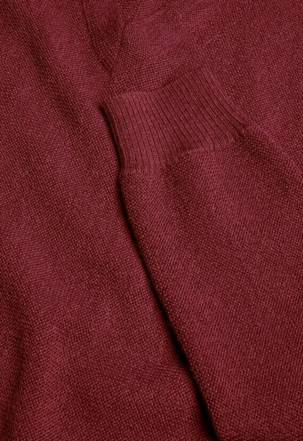 Classic Alpaca Links V-Neck Sweater